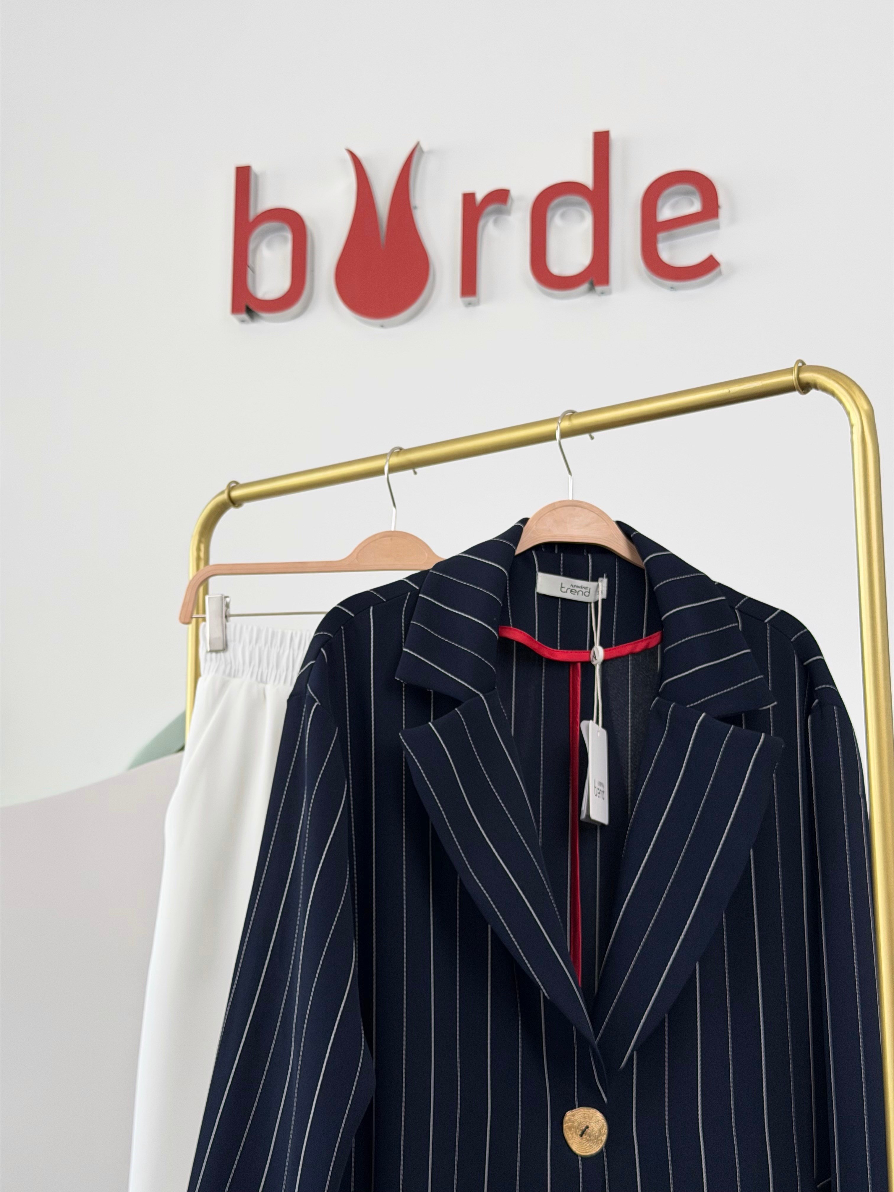 Armine Trend Lacivert Blazer Ceketli Takım | Şık Ofis Kombini 