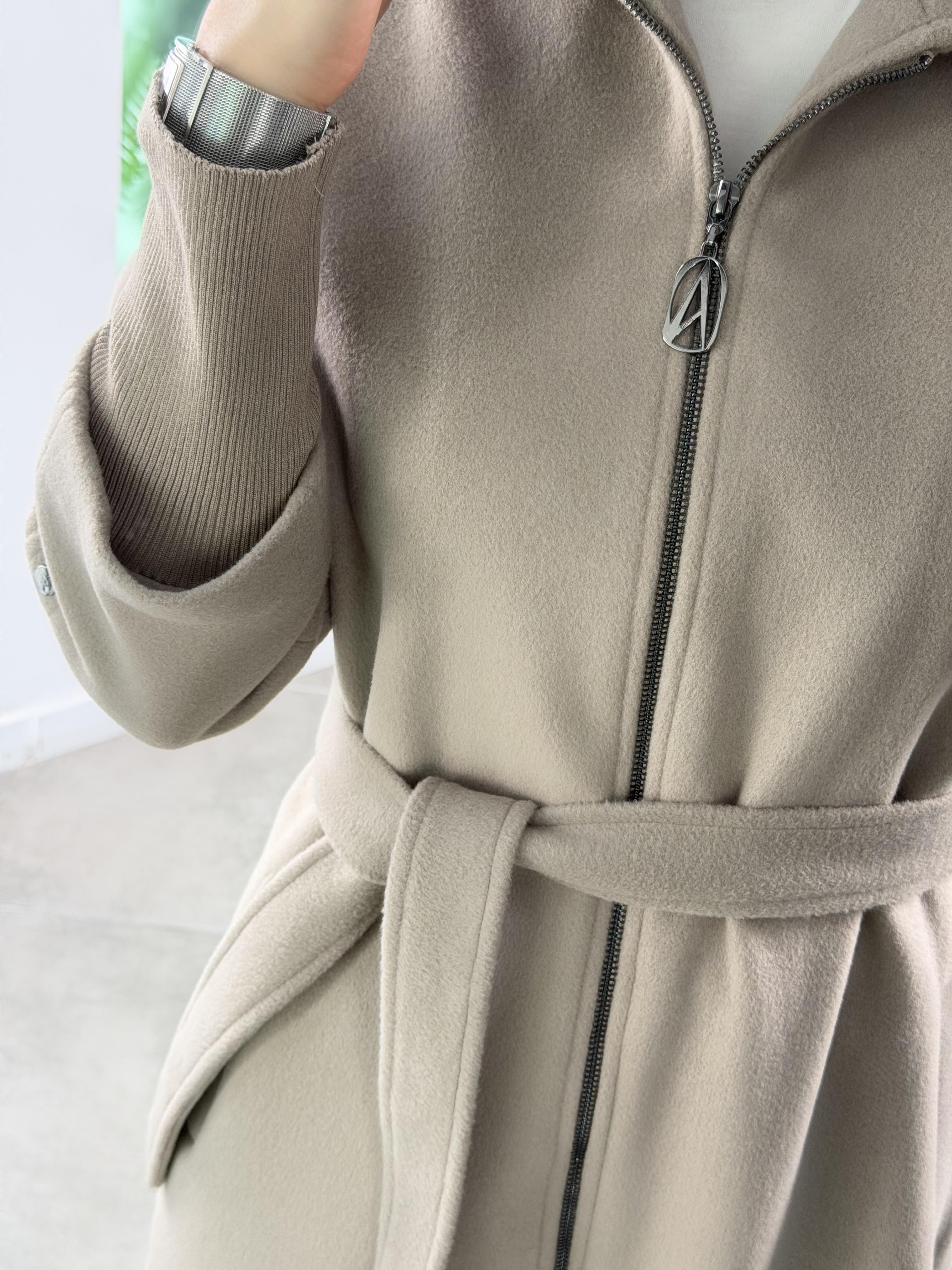 Armine Trend Fermuarlı Kaşe 25KT709 Vizon