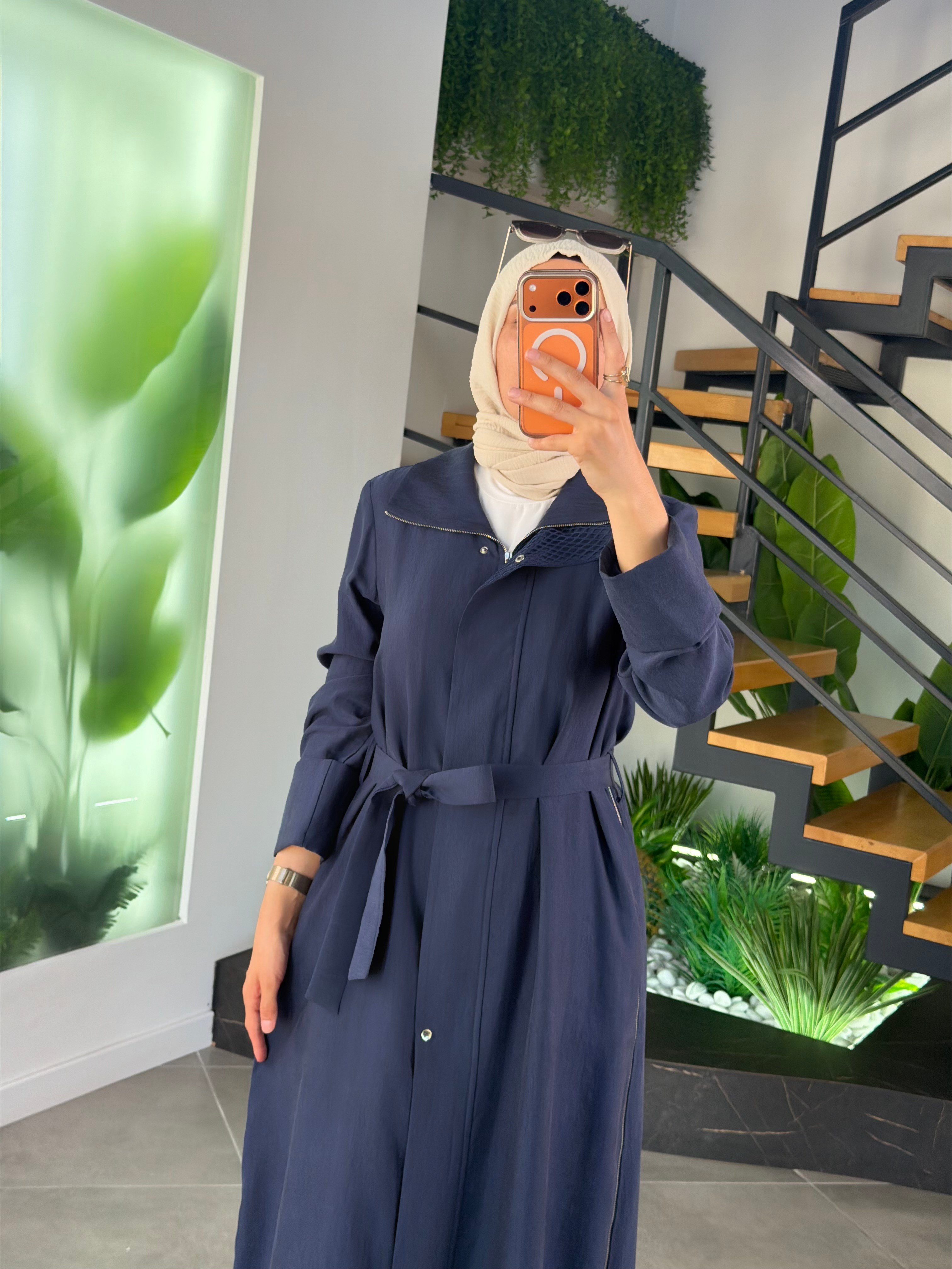 Armine Trend File Ve Fermuar Detaylı Giyçık 26YT702-1 İndigo