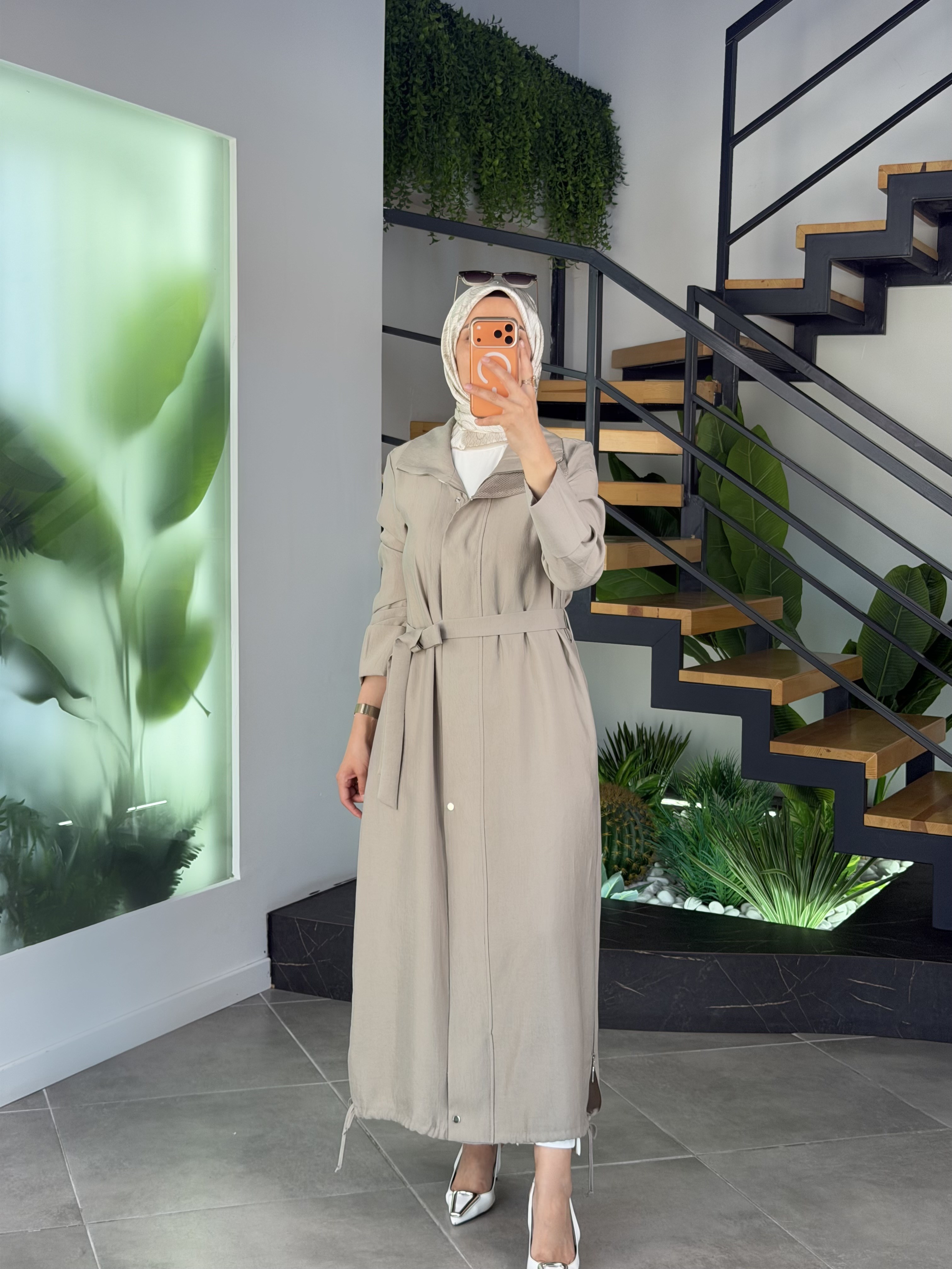 Armine Trend File Ve Fermuar Detaylı Giyçık 26YT702-1 Taş