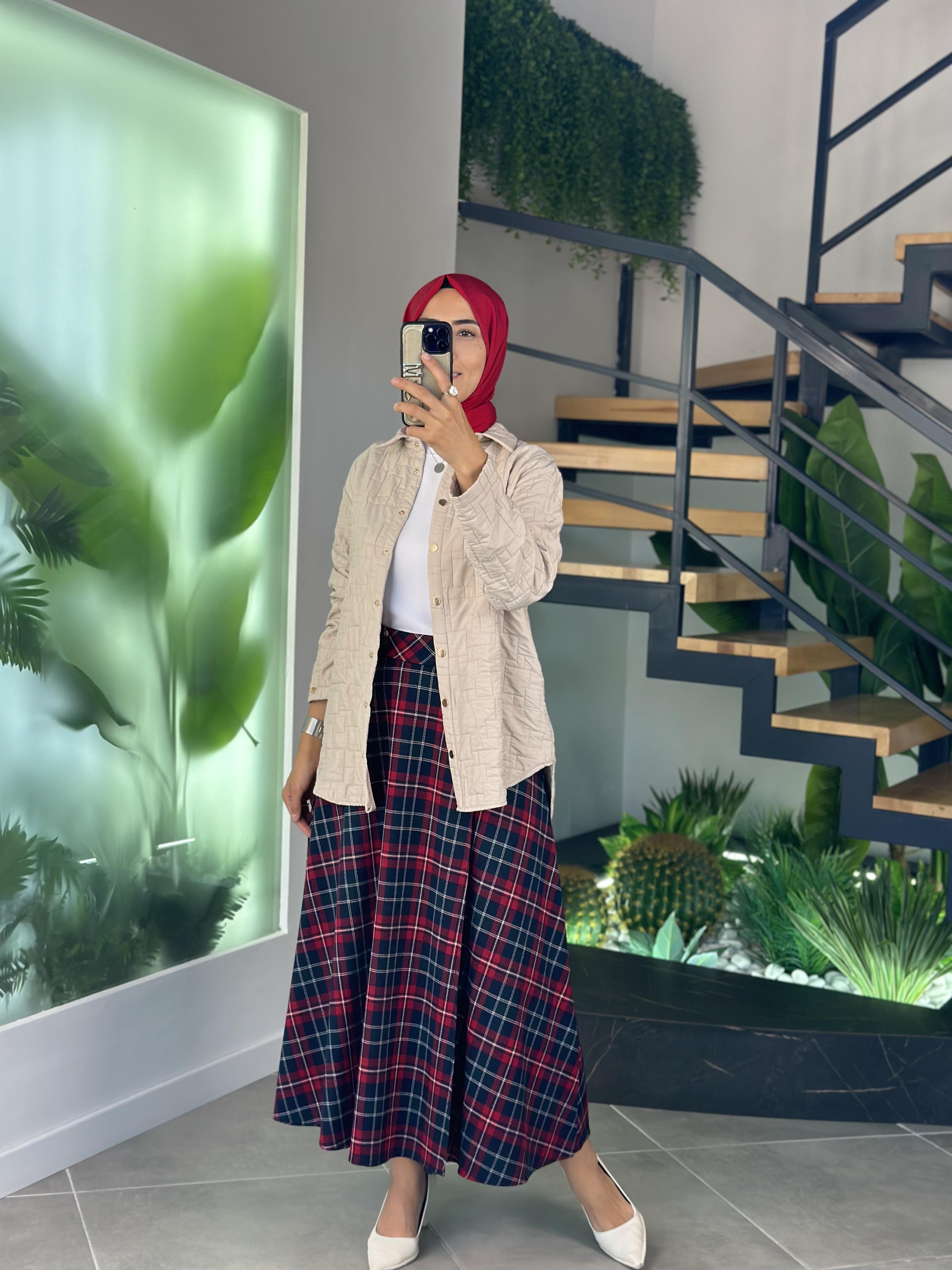 Armine Trend Kapitone Ceket 25KT542 Bej