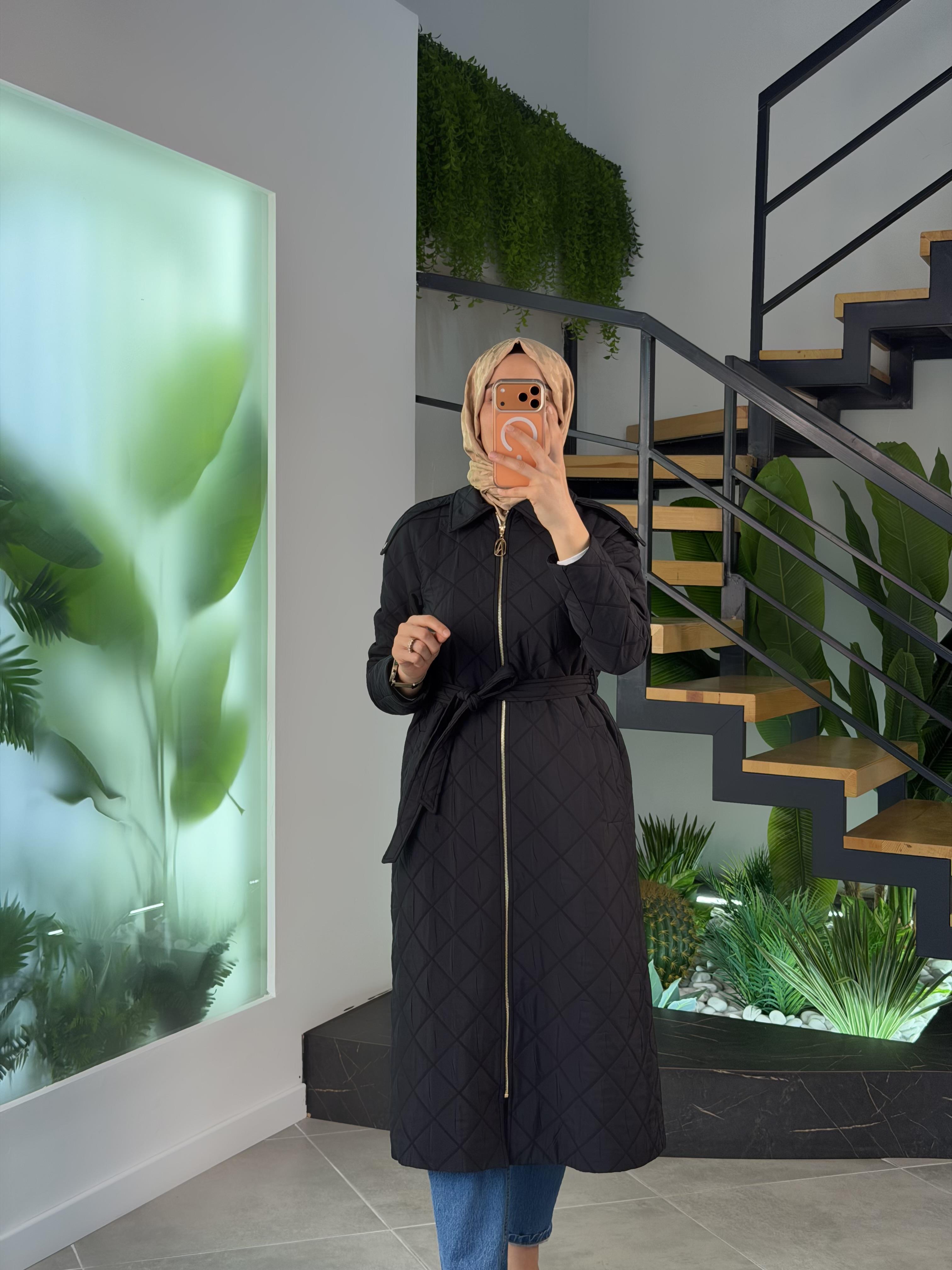 Armine Trend Kapitone Dikişli Giyçık 26YT529 Siyah