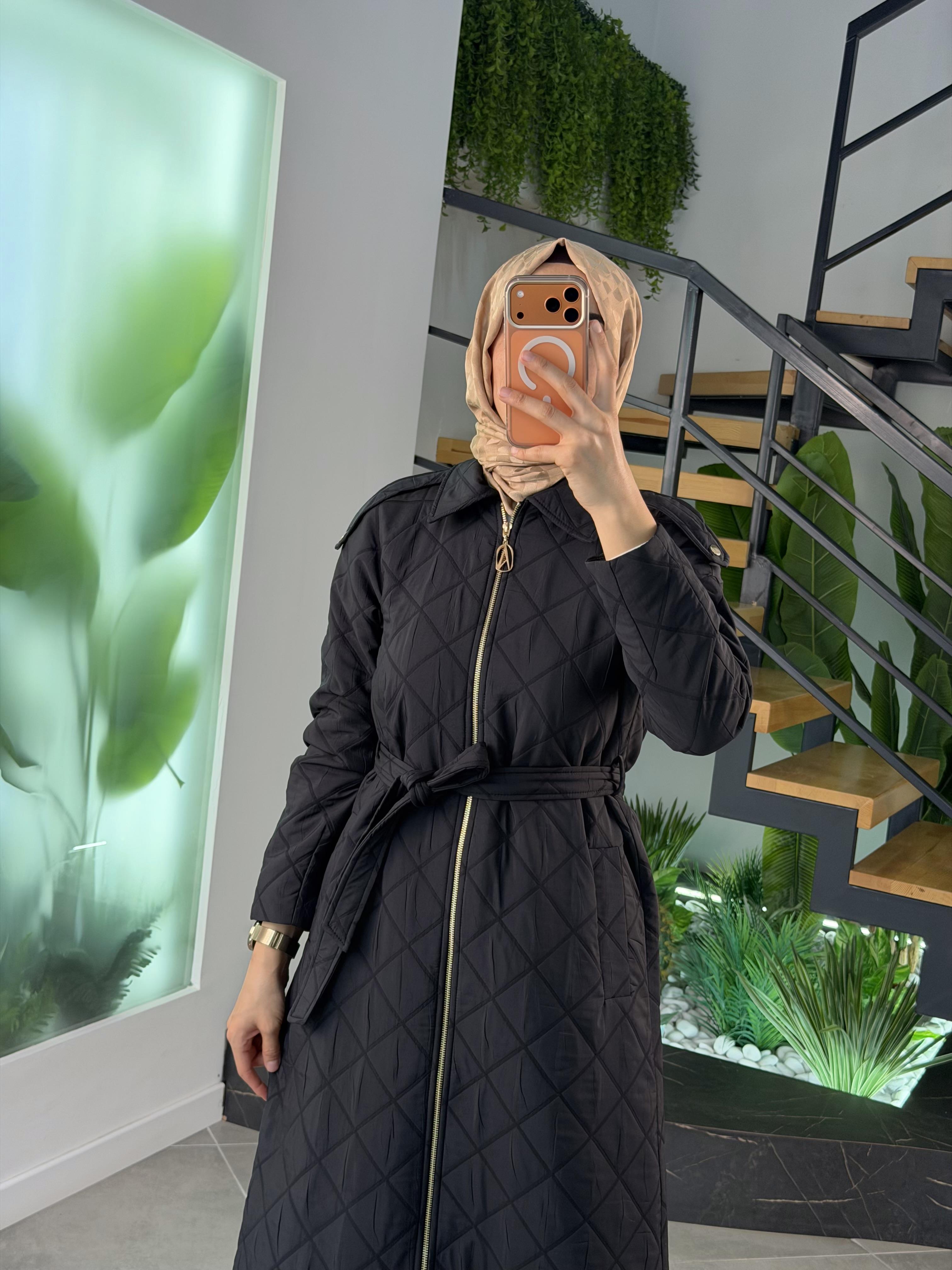 Armine Trend Kapitone Dikişli Giyçık 26YT529 Siyah