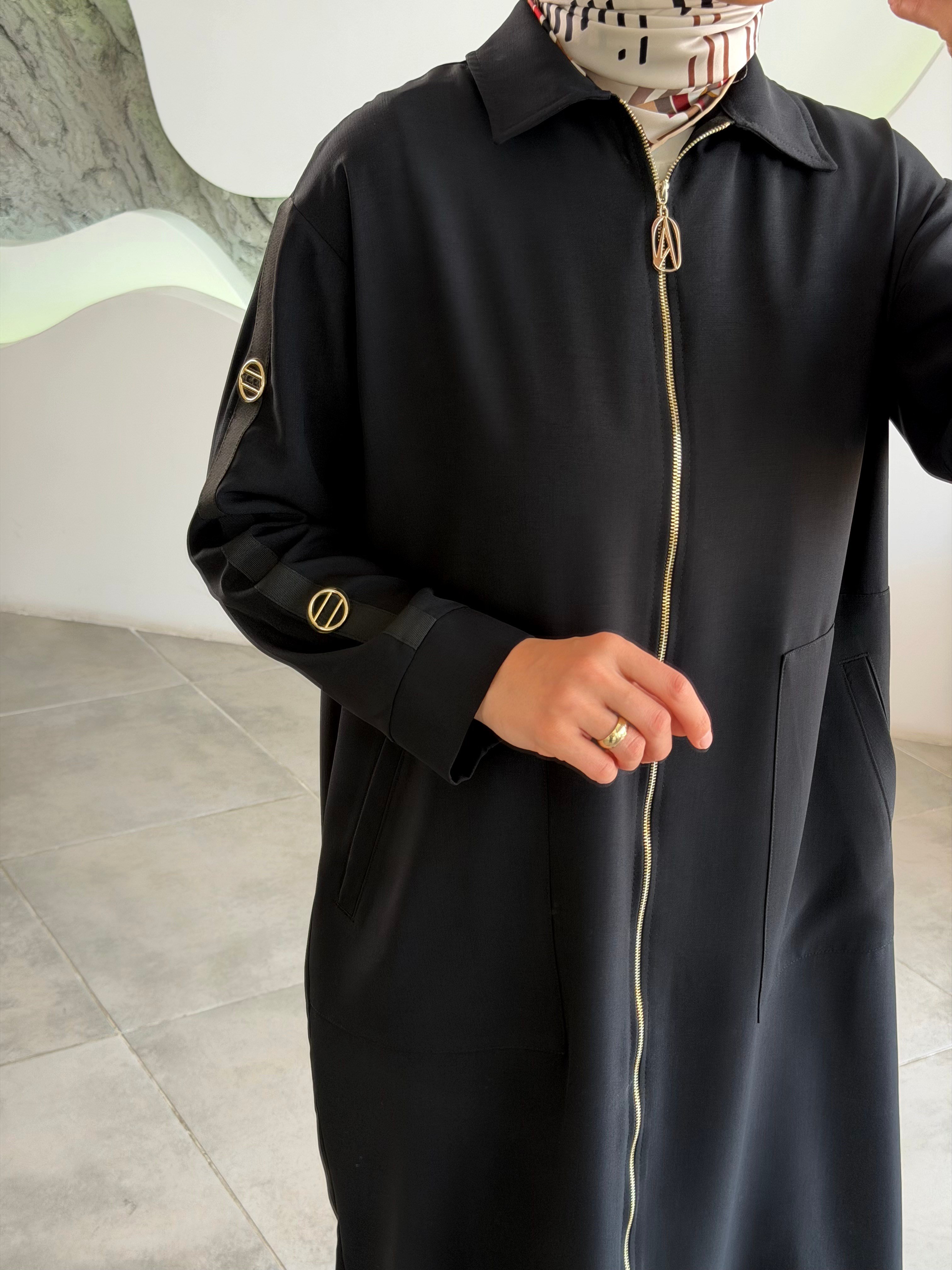 Armine Trend Kolları Halka Detaylı Giyçık 26YT516 Siyah