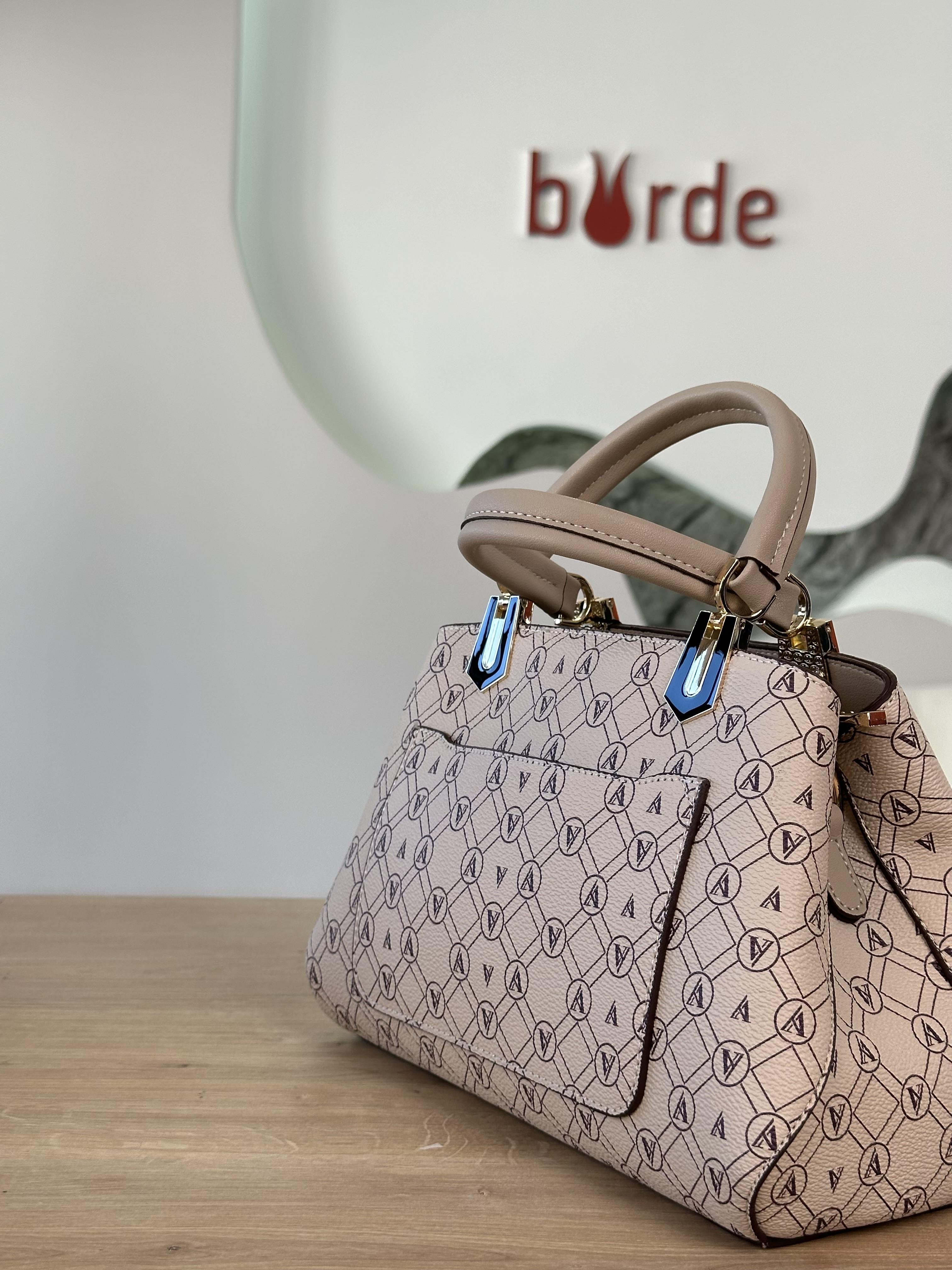Armine Trend Logolu El Ve Omuz Çantası ARM113-3 Bej