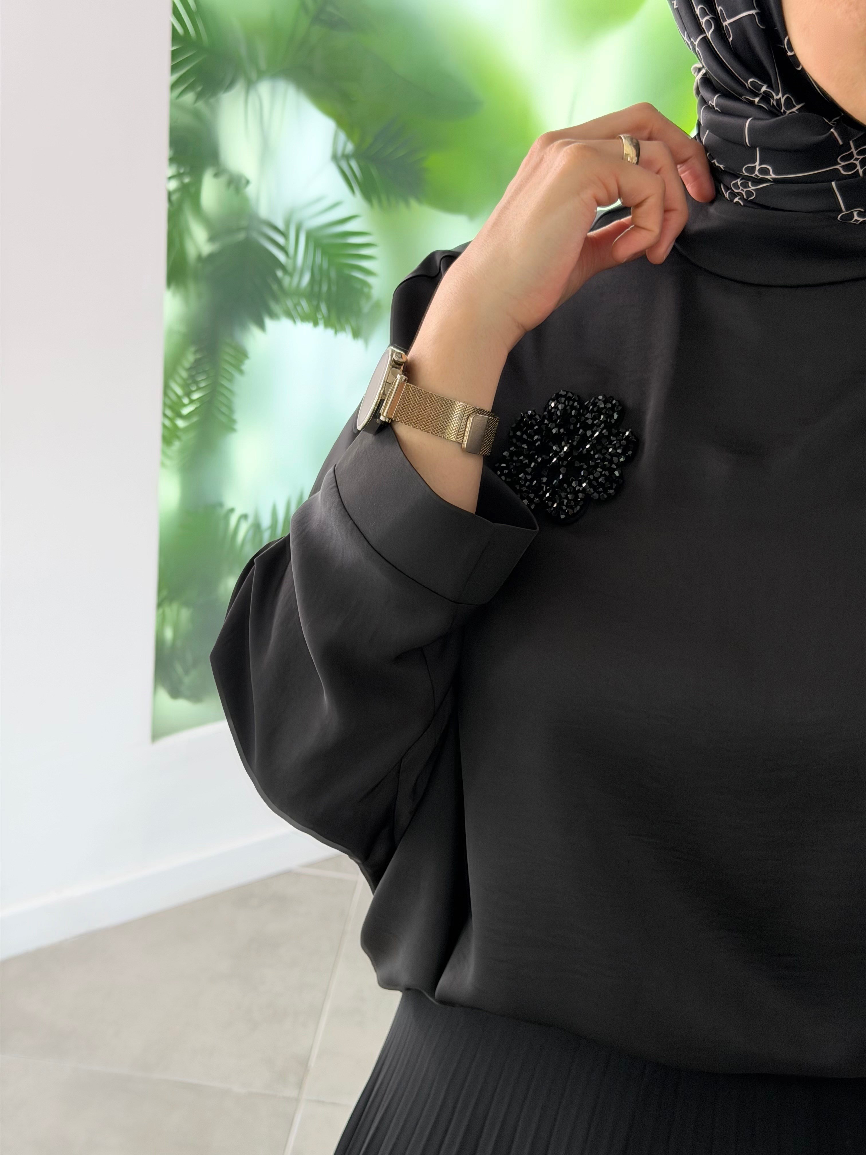 Armine Trend Premium Piliseli Takım 26YT655 Siyah