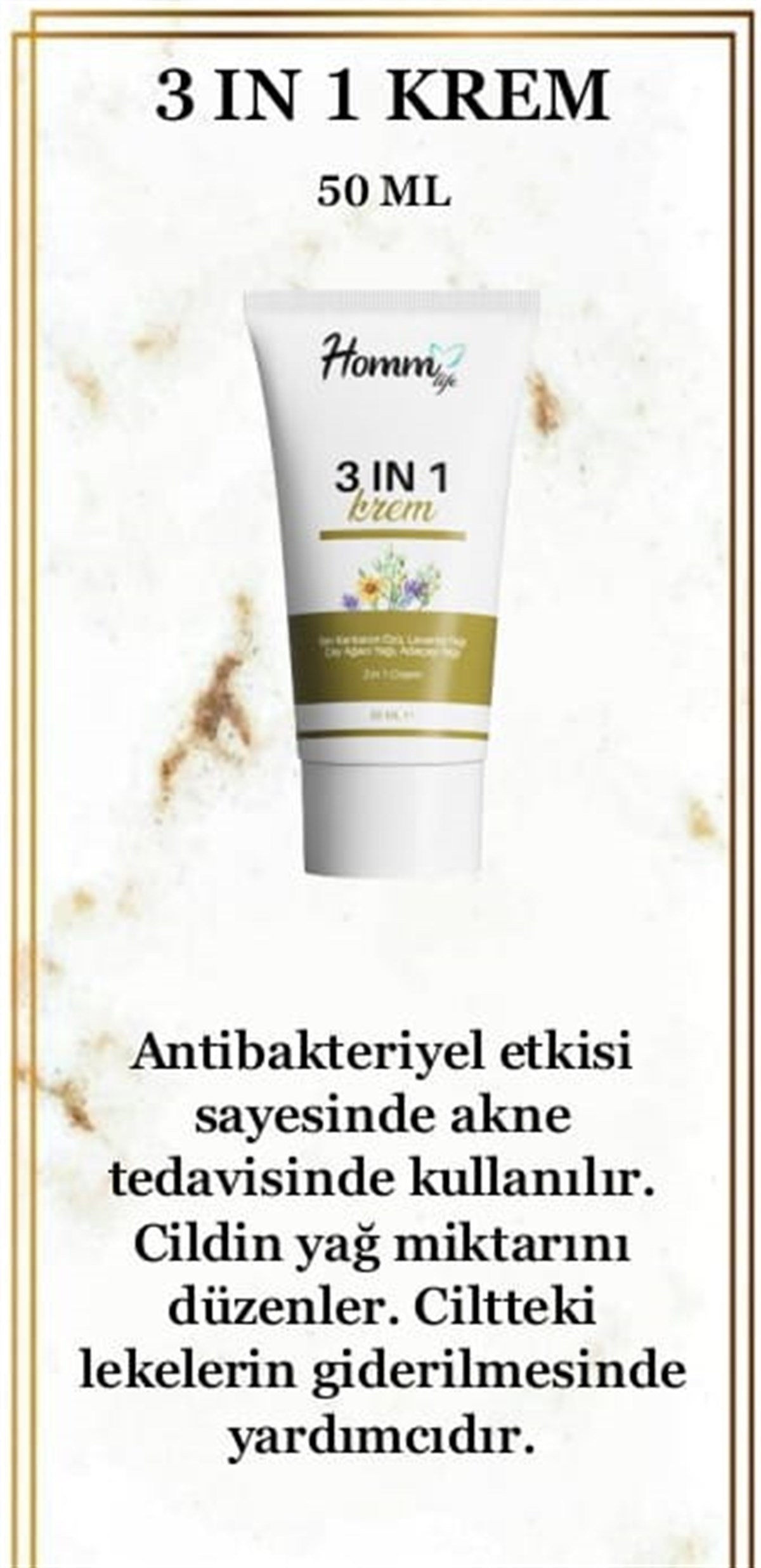 HOMM LIFE 3 in 1 KREM 50 ML