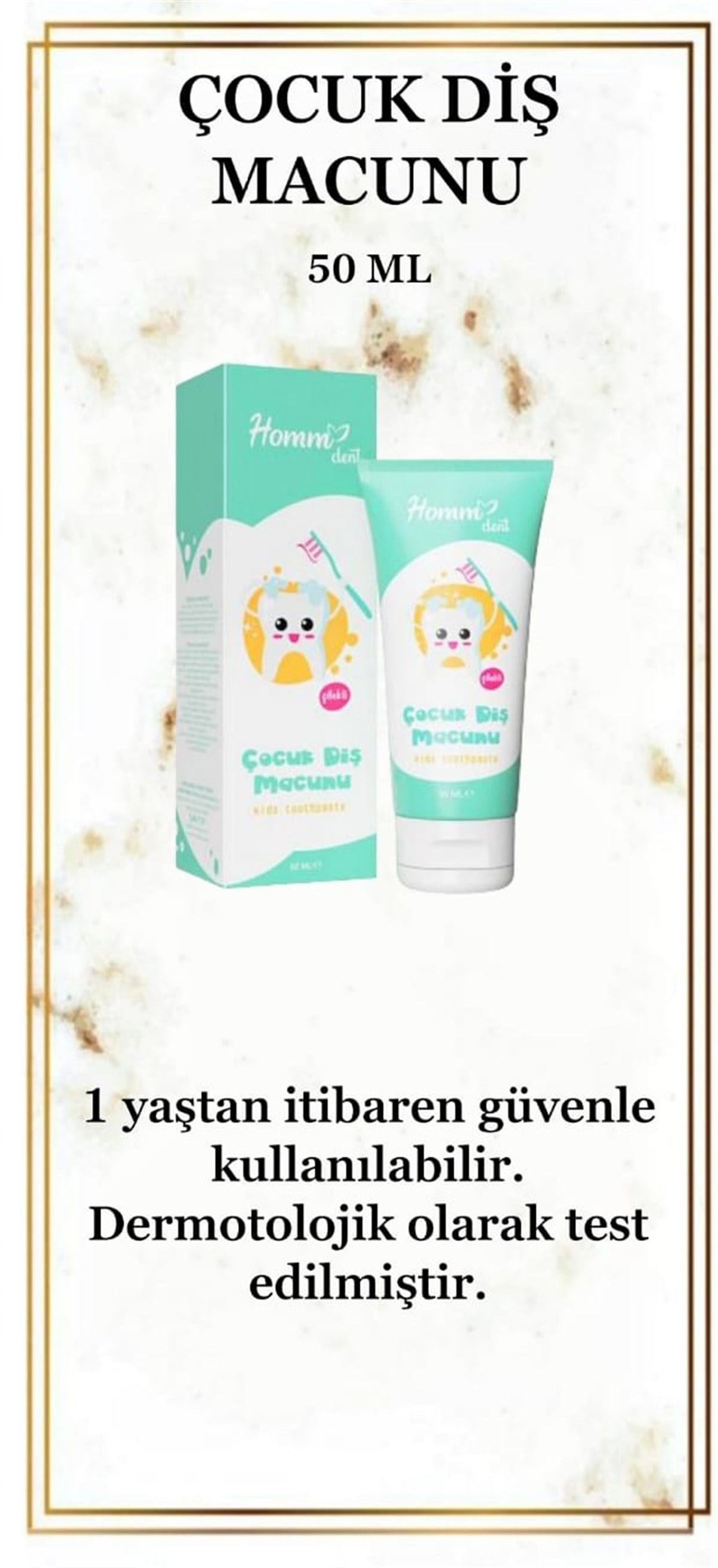 HOMM LIFE ÇOCUK DİŞ MACUNU 50 ML