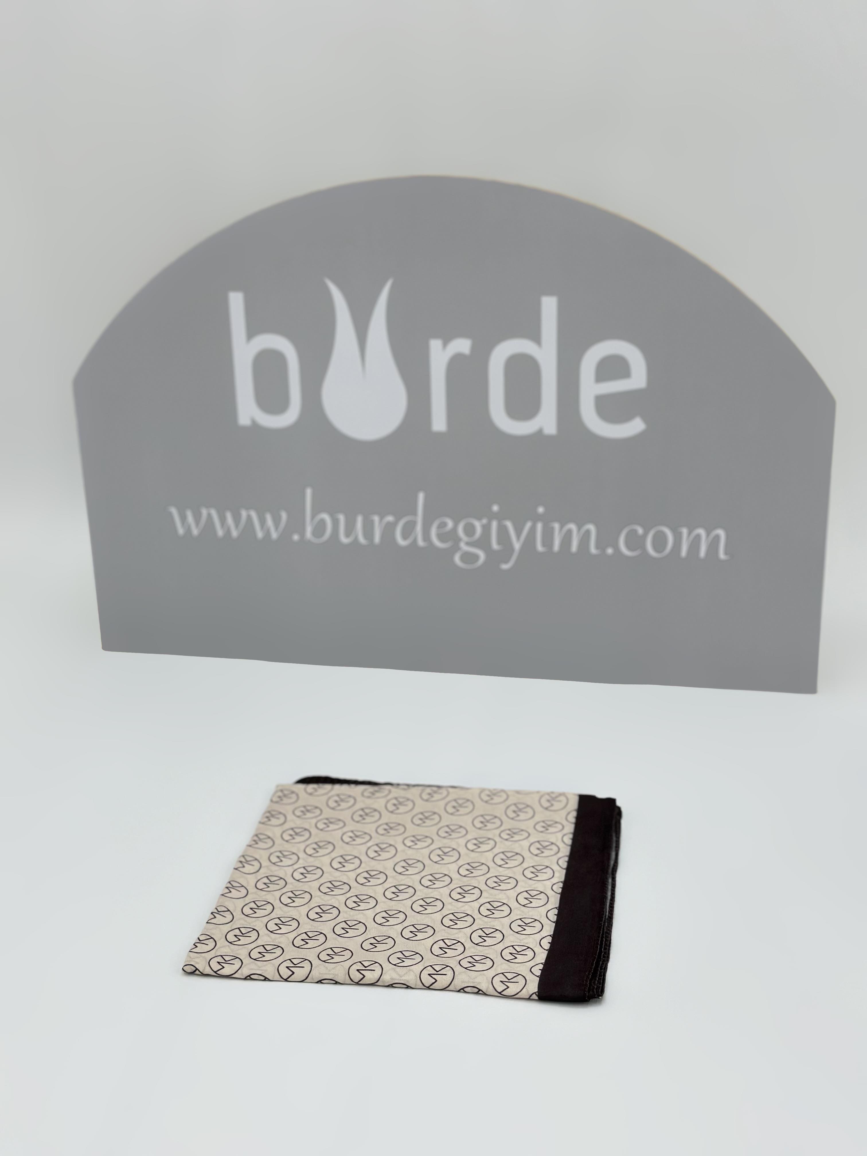 MK Logo Pamuk Eşarp