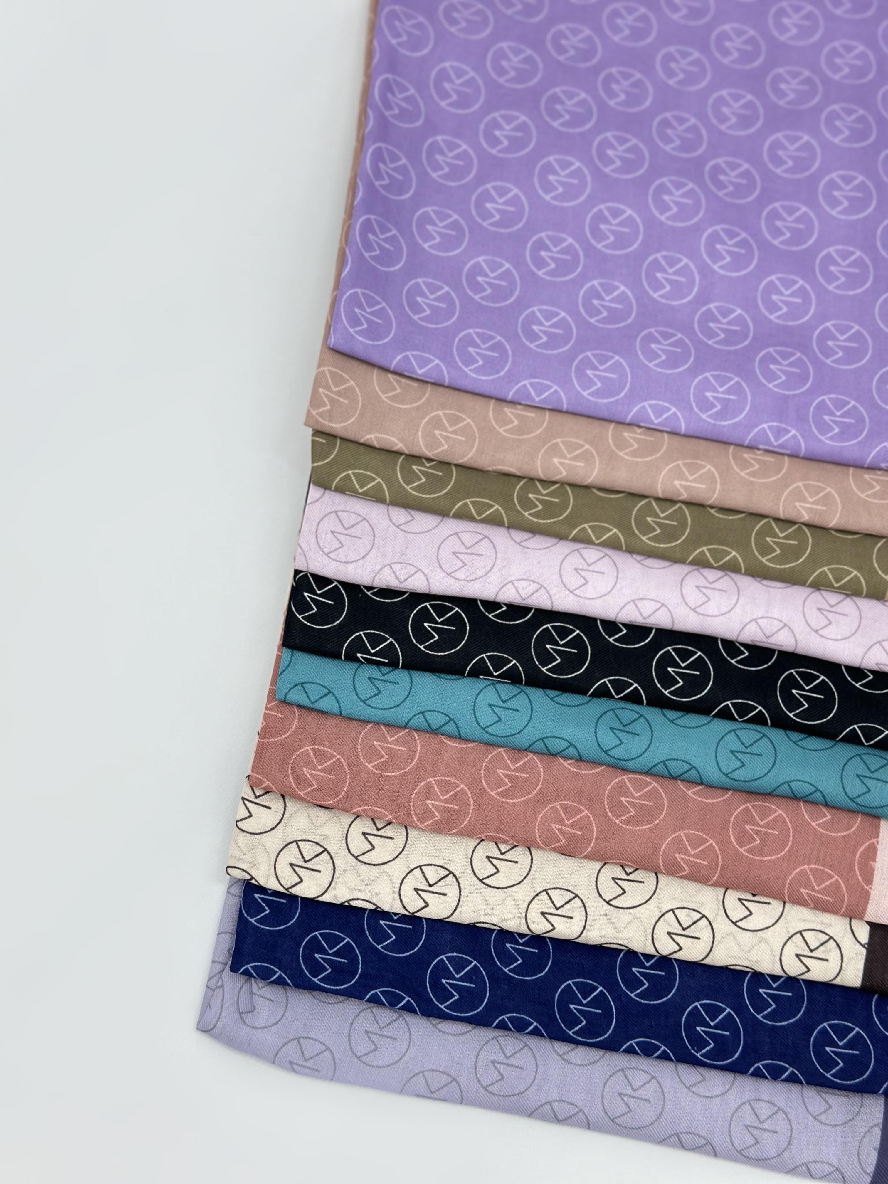 MK Logo Pamuk Eşarp