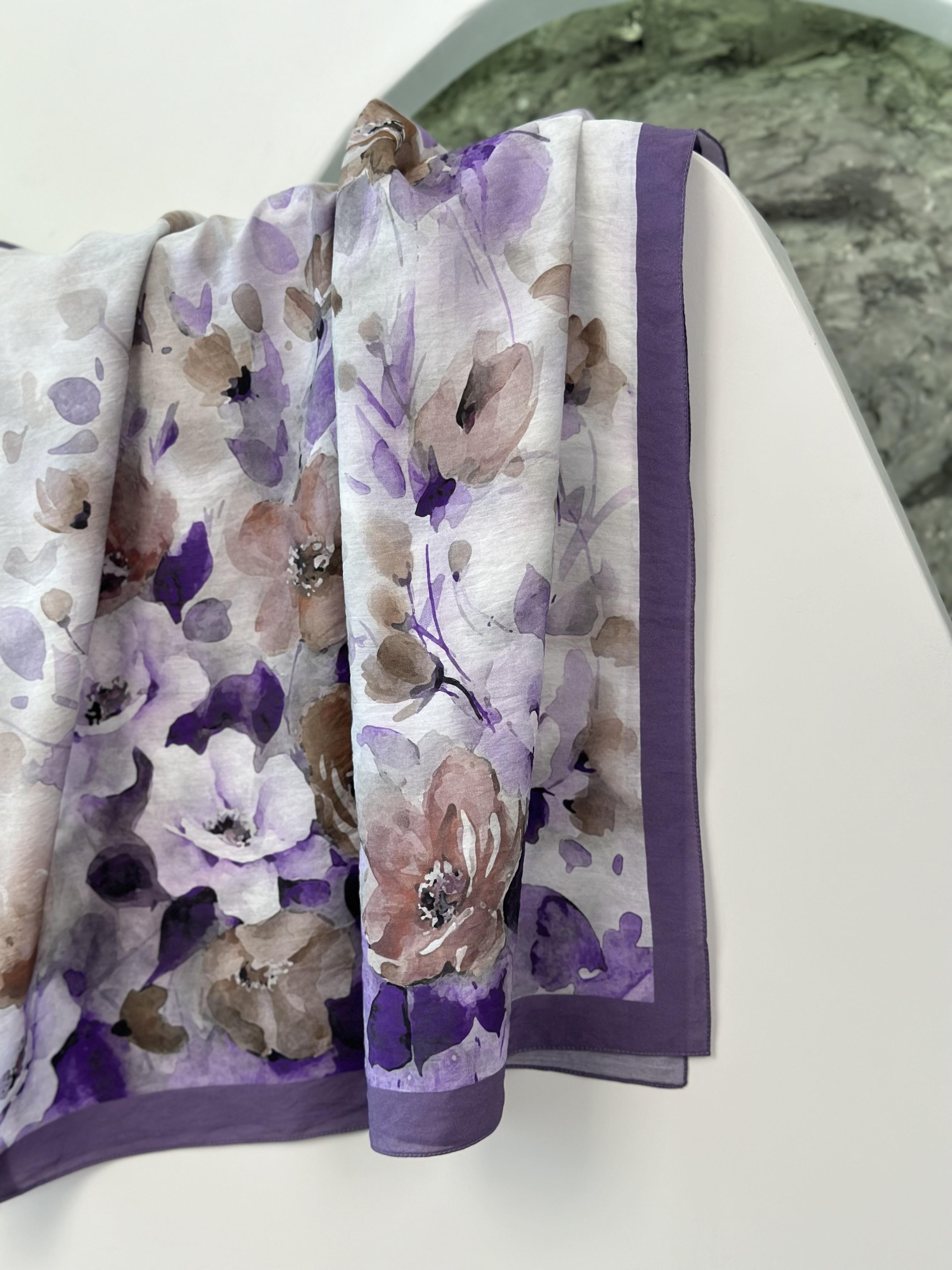 Pamila Viskon Şal Leylak