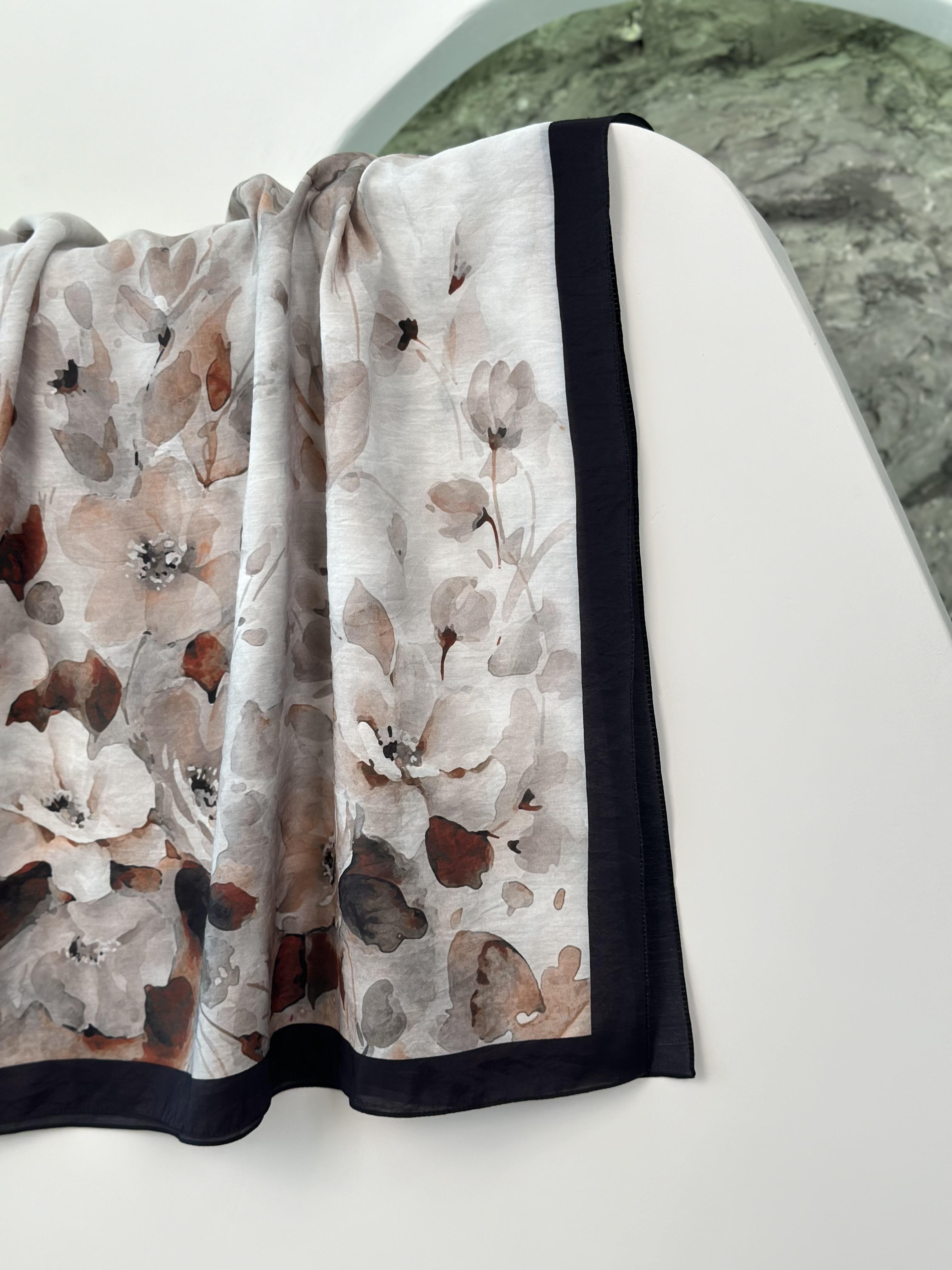 Pamila Viskon Şal Siyah