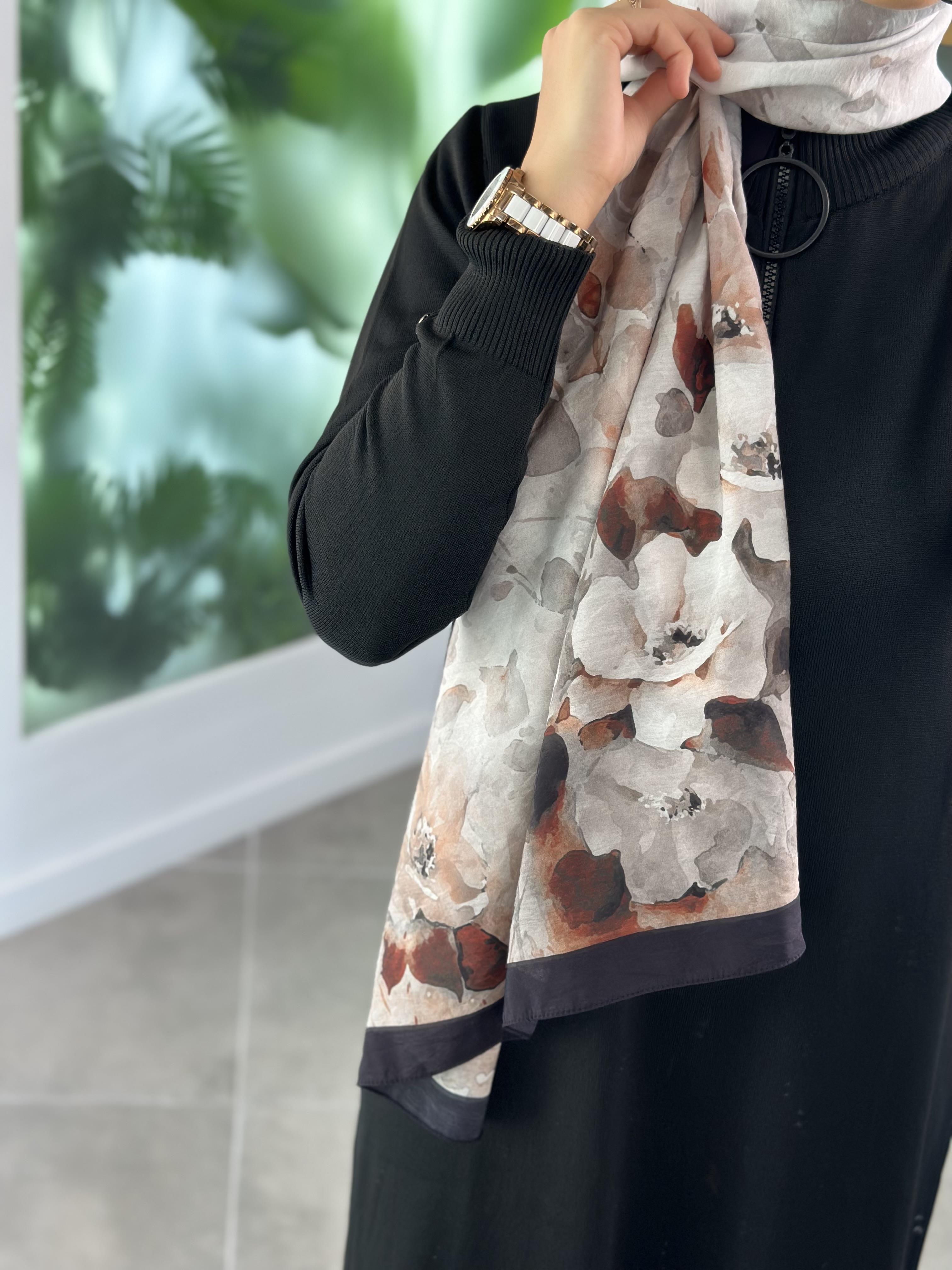 Pamila Viskon Şal Siyah