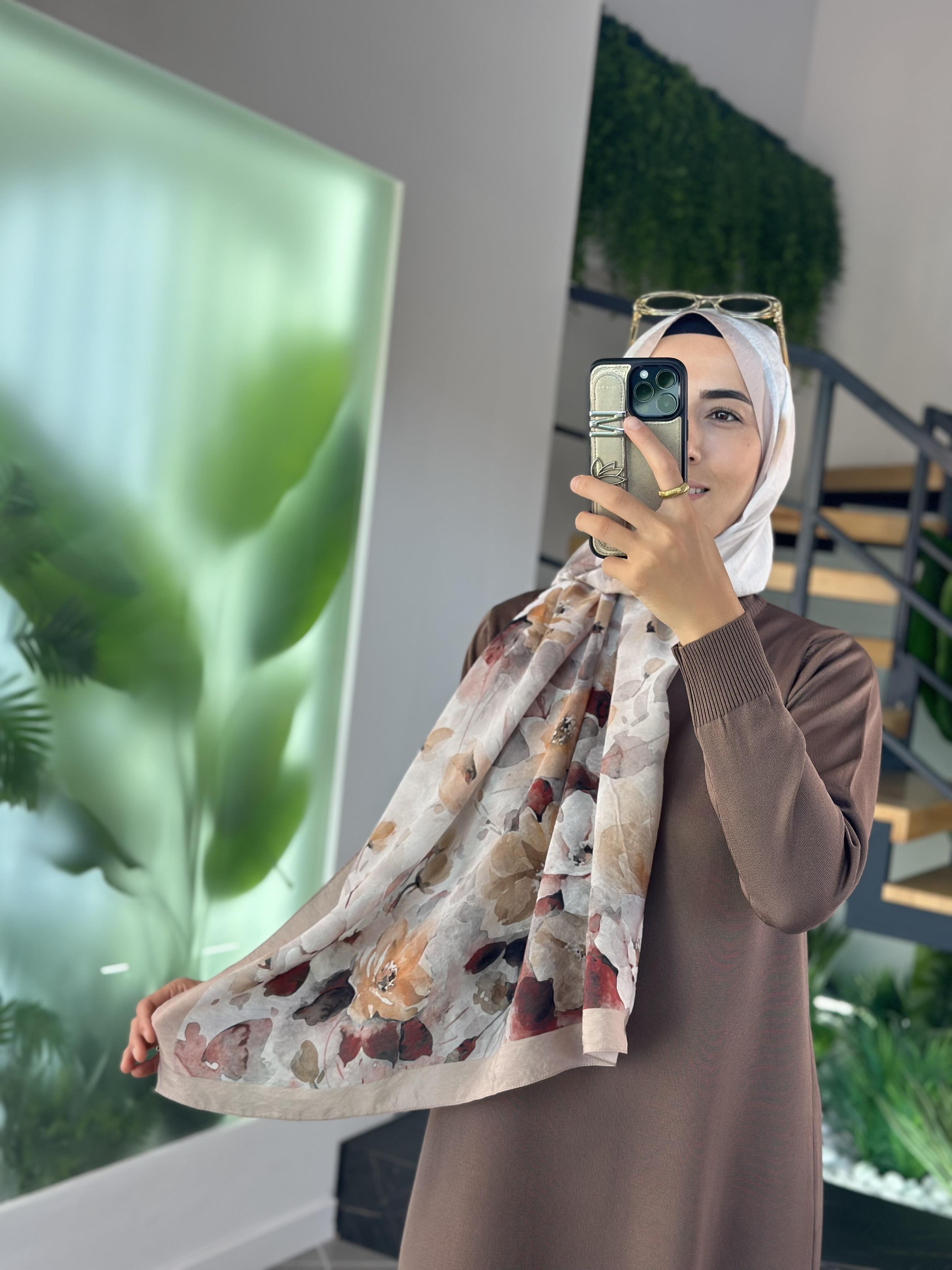 Pamila Viskon Şal Vizon