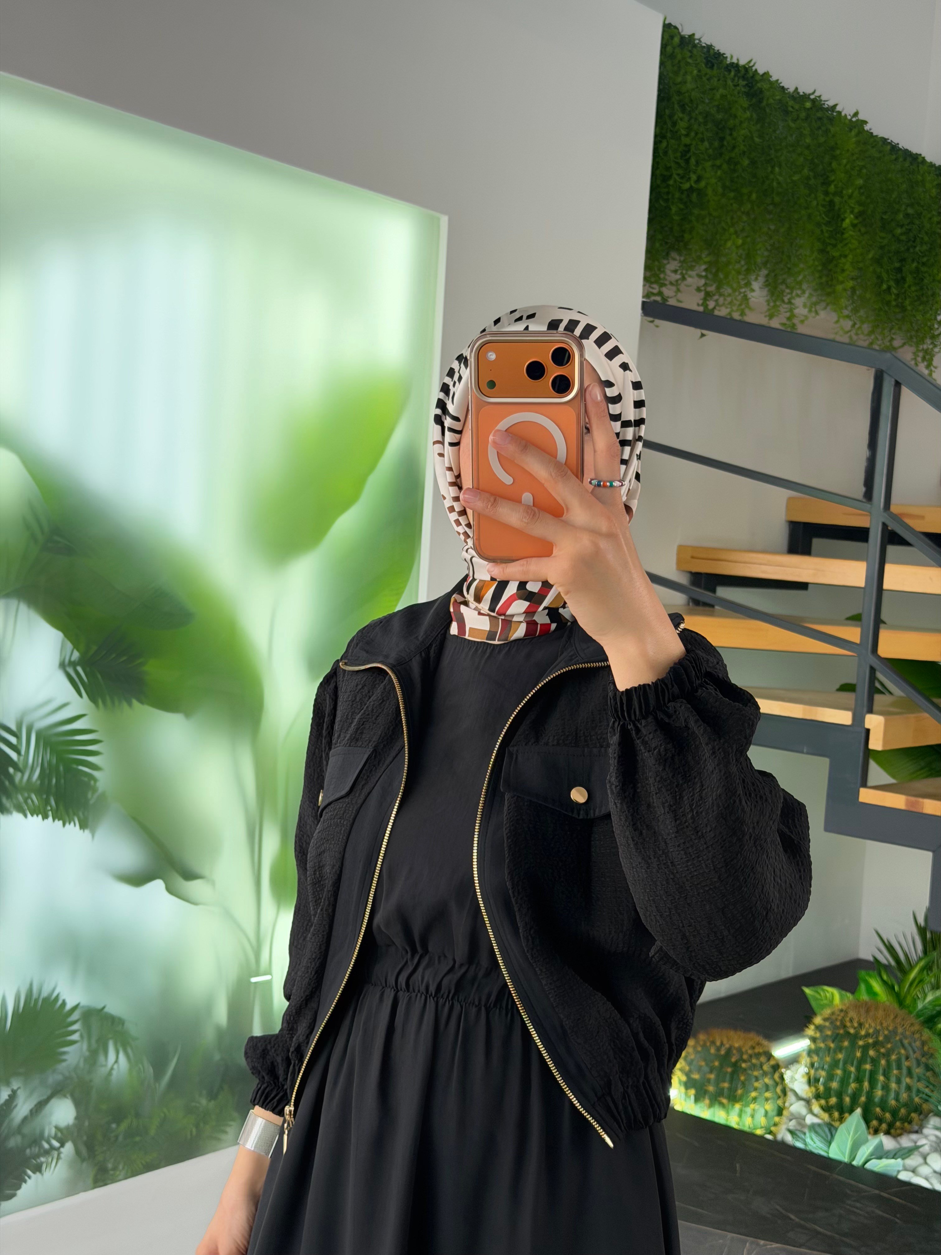 Siyah Renk Mini Ceketli Elbise