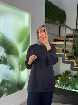 Antrasit Renk Parlak Tonaton Baskılı S-Shırt