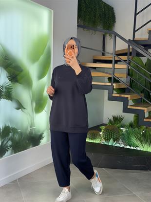 Antrasit Renk Parlak Tonaton Baskılı S-Shırt