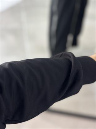 Armine Trend Fermuar Detaylı Ferace 25YT805 Siyah 