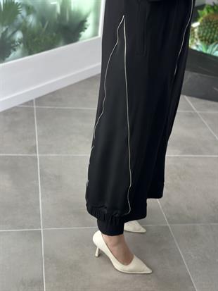 Armine Trend Fermuar Detaylı Ferace 25YT805 Siyah 