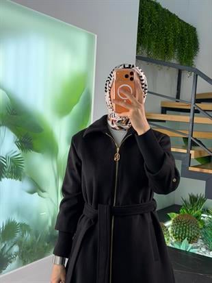 Armine Trend Fermuarlı Kaşe 25KT709 Siyah