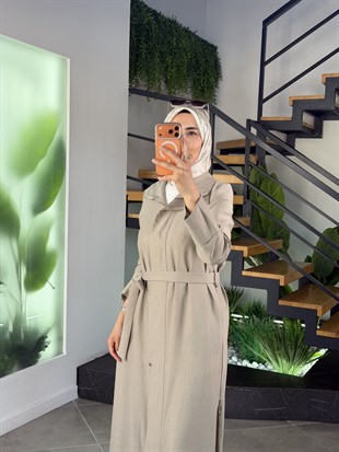 Armine Trend File Ve Fermuar Detaylı Giyçık 26YT702-1 Taş