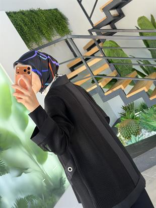 Armine Trend Fileli Ve Kuşgözü Detaylı İkili Takım 26YT670 Siyah