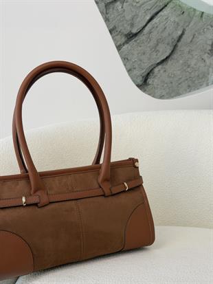 Armine Trend Kemer Detaylı El Ve Omuz Çantası ARM176 Taba