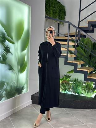 Armine Trend Kolları Taş Detaylı Giyçık 25YT541 Siyah 