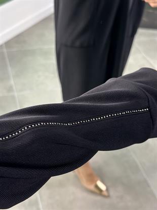Armine Trend Kolları Taş Detaylı Giyçık 25YT541 Siyah 