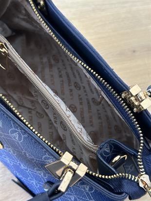 Armine Trend Logolu El Ve Omuz Çantası ARM113-3 Siyah