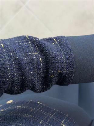 Armine Trend Tüvit Ceketli  Etekli Takım 25KT651 Lacivert