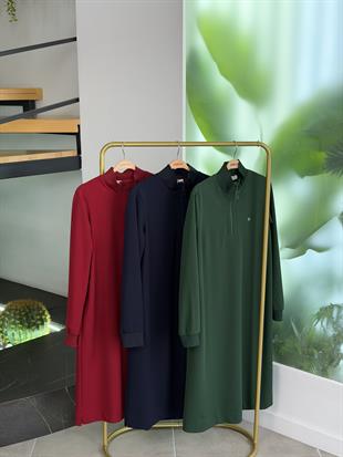 Armine Trend Yarım Fermuarlı Tunik 25KT456 Lacivert