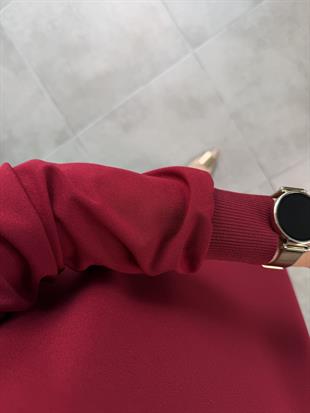 Armine Trend Yarım Fermuarlı Tunik 25KT456 Bordo