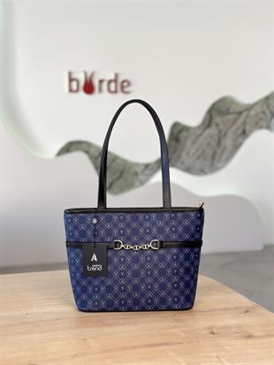 Armine Trend Zincir Detaylı El Çantası ARM155 Lacivert
