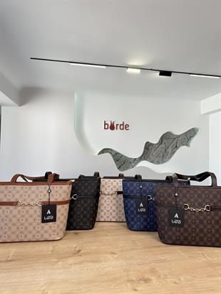 Armine Trend Zincir Detaylı El Çantası ARM155 Bej