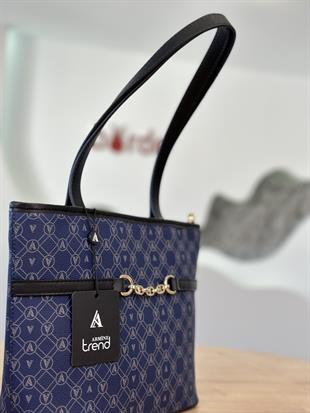 Armine Trend Zincir Detaylı El Çantası ARM155 Lacivert