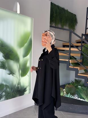 Belli Düğme Detaylı Pantolonlu Takım 25K6014 Siyah