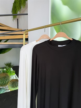 Ekru Renk Uzun Kol İçlik