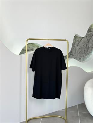 Kısa Kollu Siyah Renk Kadın İçlik T-shirt