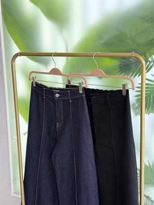 Lacivert Renk Relax  Jean Kadın Pantolon