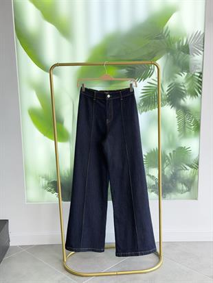 Lacivert Renk Relax  Jean Kadın Pantolon