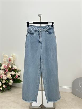 Paçası Püsküllü Bol Paça Jean