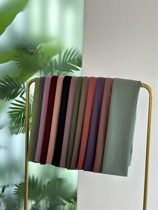 Petek Desen Pamuk Caz Şal Yeşil 