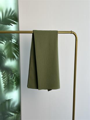 Petek Desen Pamuk Caz Şal Yeşil 