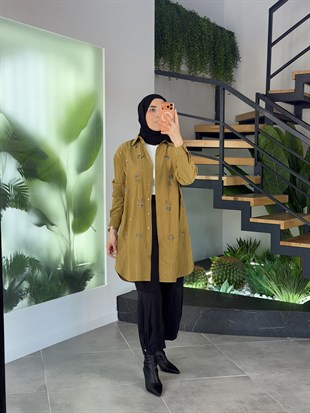 Siyah Renk Paçası Büzgülü Ve Paraşüt Kumaş Garnili Pantolon