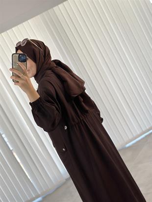 Torba Cepli Fermuarlı Kahverengi Kadın Giyçık