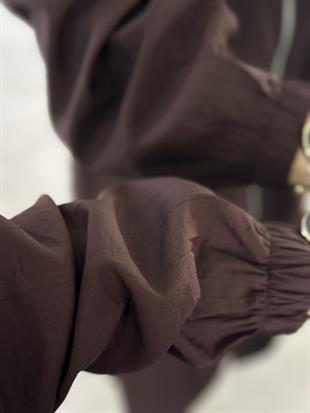 Torba Cepli Fermuarlı Kahverengi Kadın Giyçık