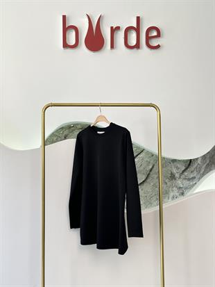 Uzun Kollu Siyah Renk Kadın Body