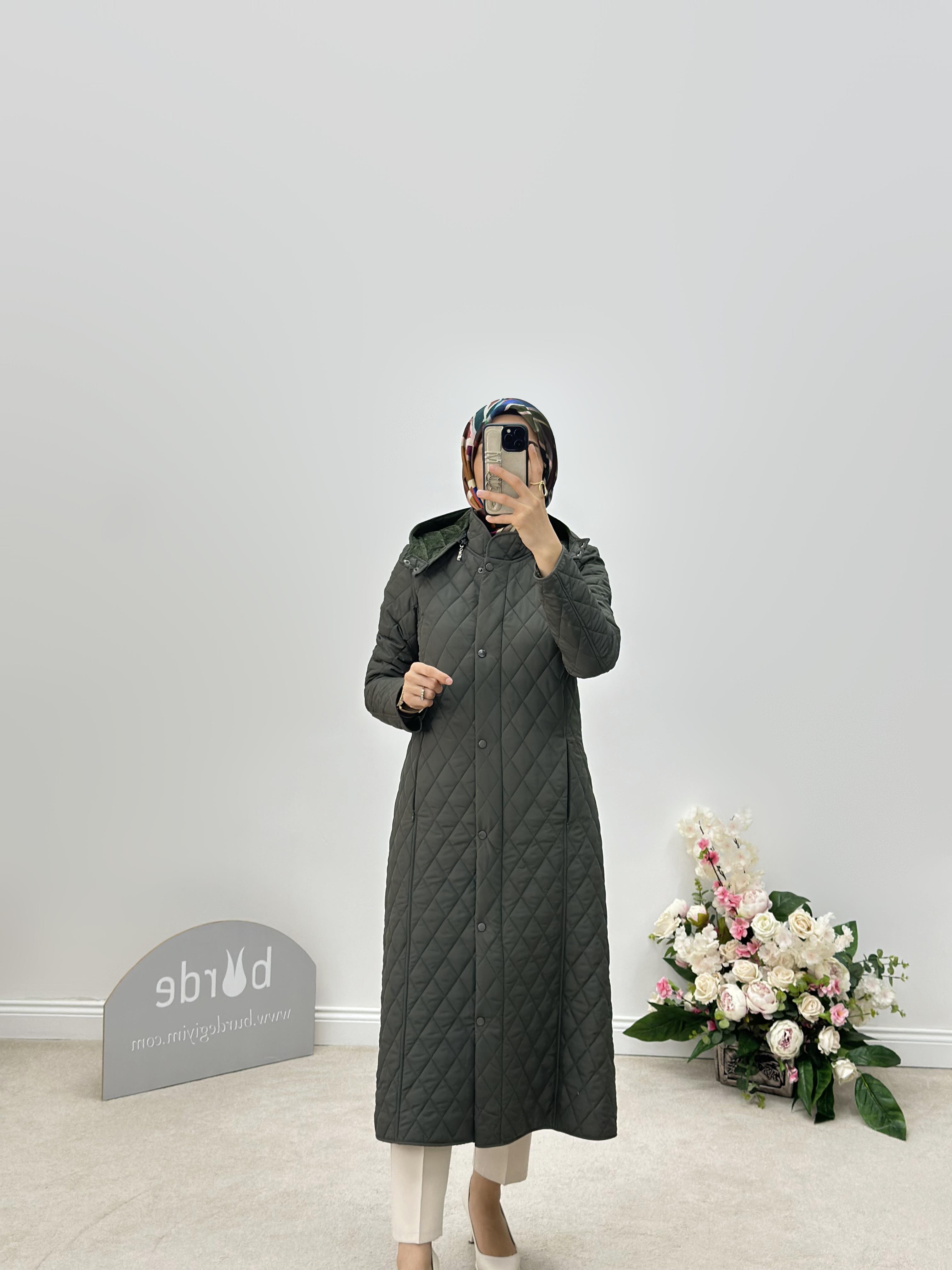Armine Collection Kapitone Mont 24KD8802 Haki 