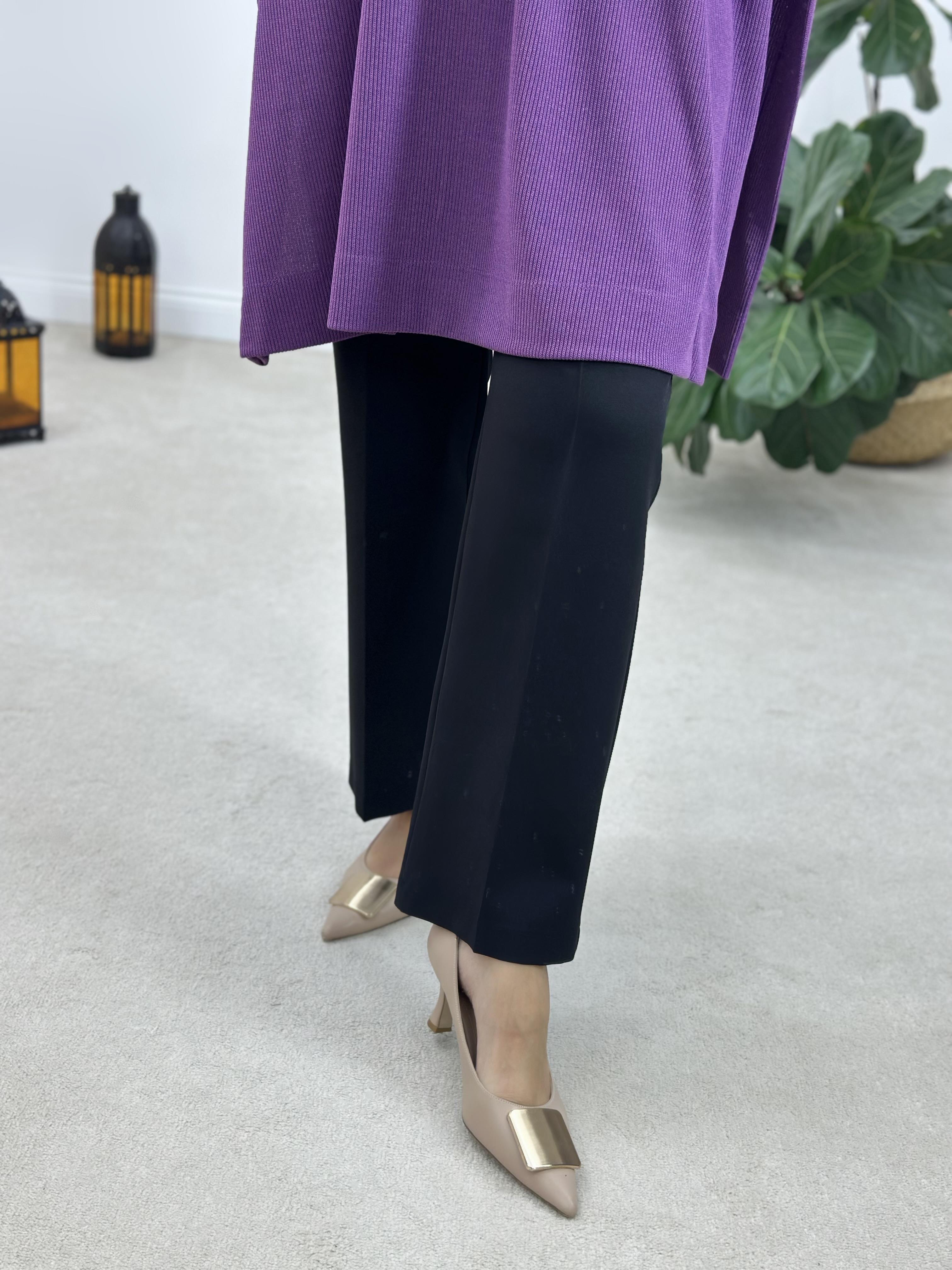 Armine Trend Beli Lastikli Double Krep Pantolon
